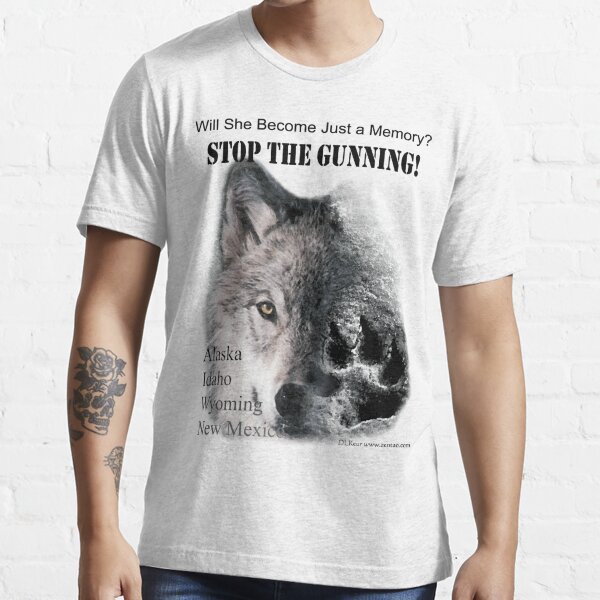 Stop The Gunning! Save Our Wolves! - white t-shirt Essential T-Shirt