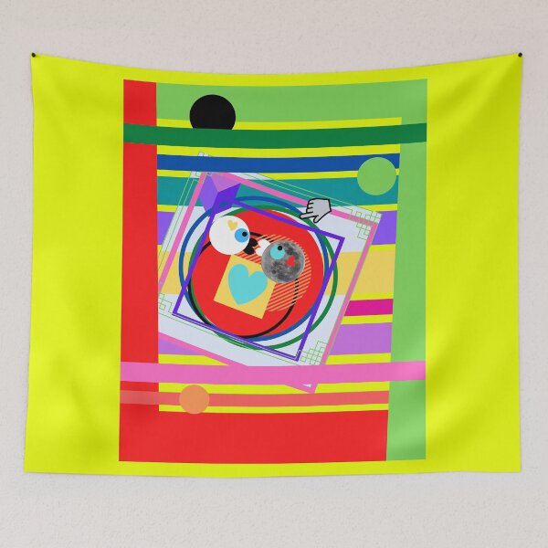 Item preview, Two Kids in Love in the Stripe House with a Purple Cheese and long stripes framed designed and sold by SnarkyTeesMugs.