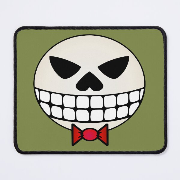 Item preview, Grinning Skull Caricature with Red Bow Tie designed and sold by RawSunArt.