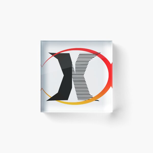 Item preview, X logo made of black and lines designed and sold by Bigrow.