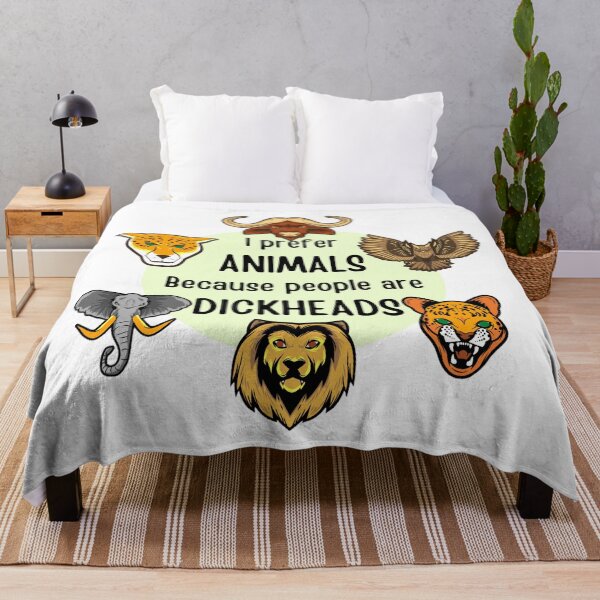 Item preview, I prefer animals because people are dickheads  designed and sold by LukjanovArt.
