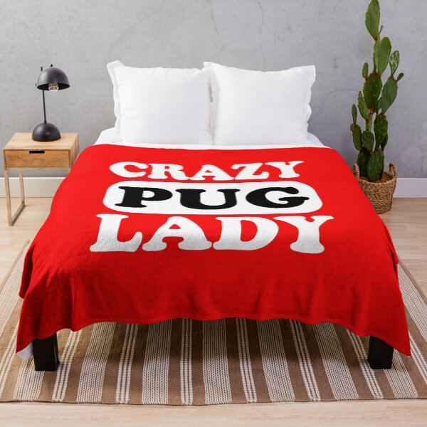 Item preview, Crazy Pug Lady - True Pug Lover designed and sold by Pugstuff.