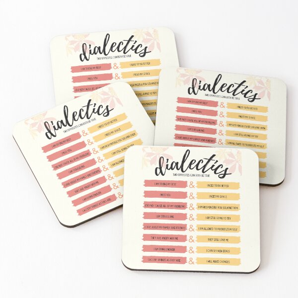 Item preview, Dialectics - Dialectical Behavior Therapy (DBT) - Mental Health Matters designed and sold by Radical Therapy Prints.