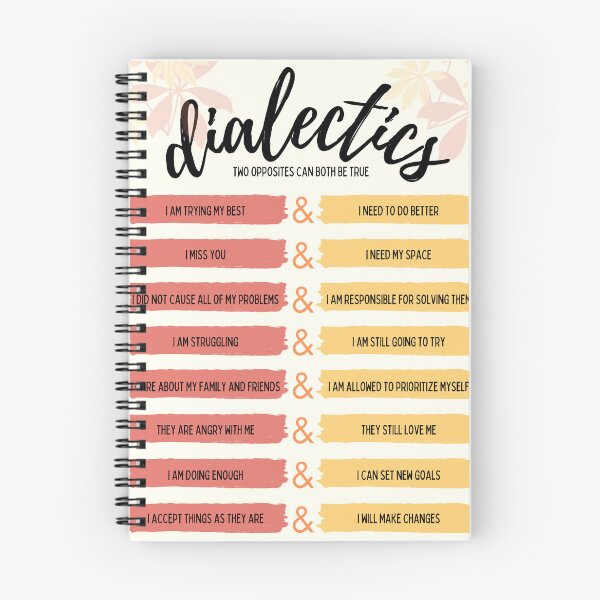 Item preview, Dialectics - Dialectical Behavior Therapy (DBT) - Mental Health Matters designed and sold by Radical Therapy Prints.