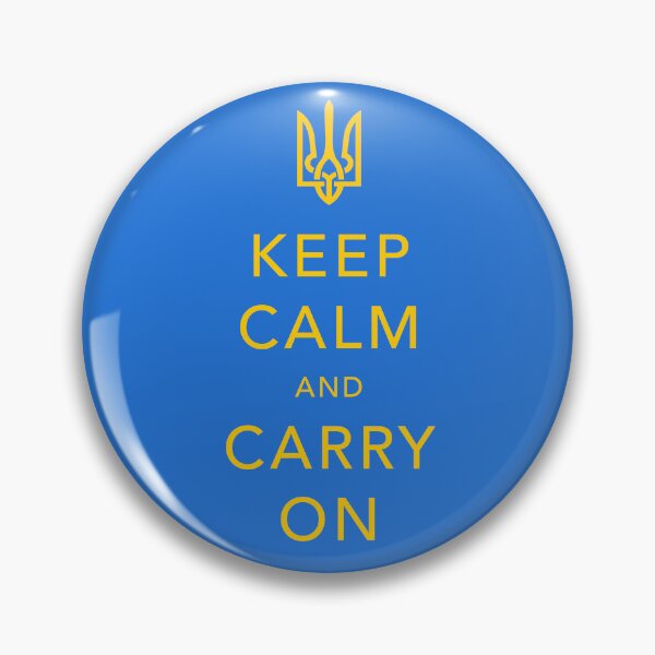 Item preview, Keep calm and carry on. Volunteering for Ukraine. designed and sold by BeRudeShop.