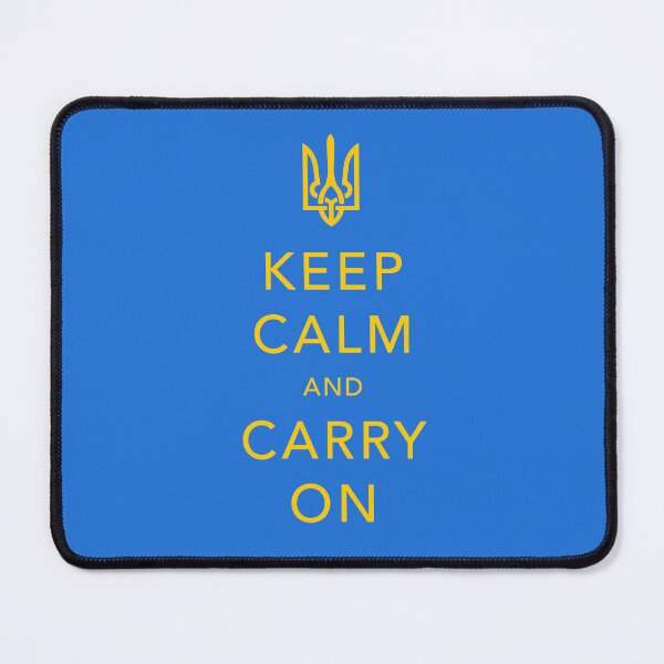 Item preview, Keep calm and carry on. Volunteering for Ukraine. designed and sold by BeRudeShop.