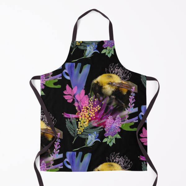 Item preview, Bumblebee With Purple Flowers Digital Collage Design designed and sold by EarthArtDesigns.