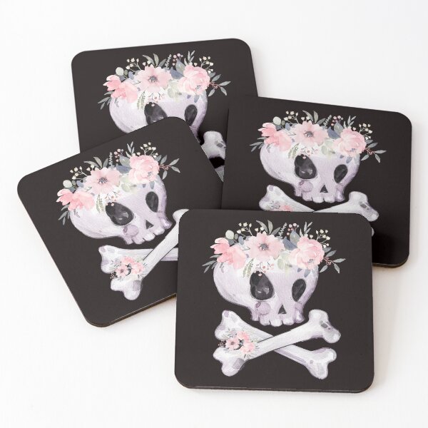 Item preview, Boho water color punk skull designed and sold by Tonickay.