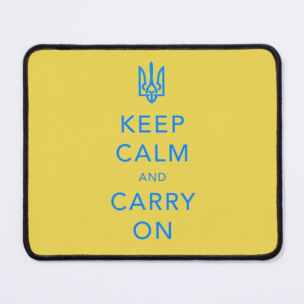 Item preview, Keep calm and carry on. Support Ukraine. designed and sold by BeRudeShop.