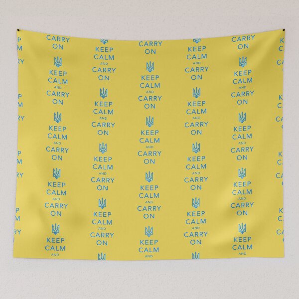 Item preview, Keep calm and carry on. Support Ukraine. designed and sold by BeRudeShop.