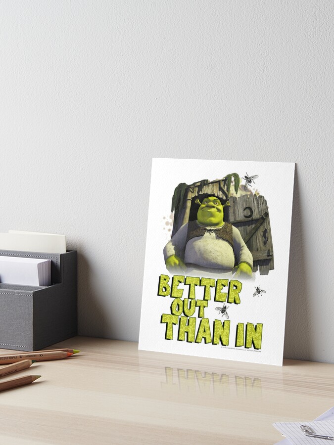 Shrek meme Art Board Print for Sale by Pulte