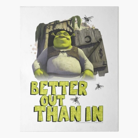 Shrek meme Art Board Print for Sale by Pulte