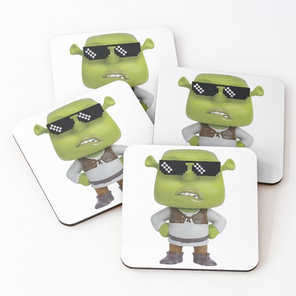 Item preview, Shrek Lip Bitting Thug Life Gangster Meme   designed and sold by ooskiedesign.