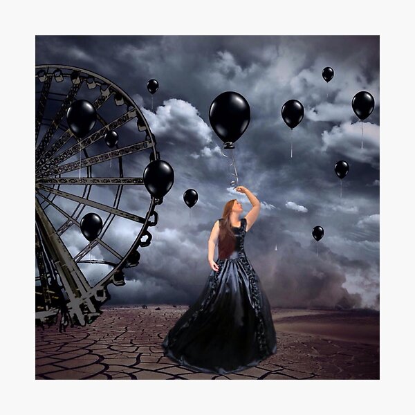 Dark Fairgrounds Photographic Print