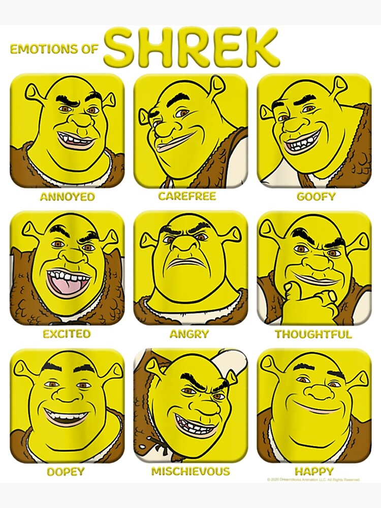 Screaming Shrek  Metal Print for Sale by SunnyMoonCrafts