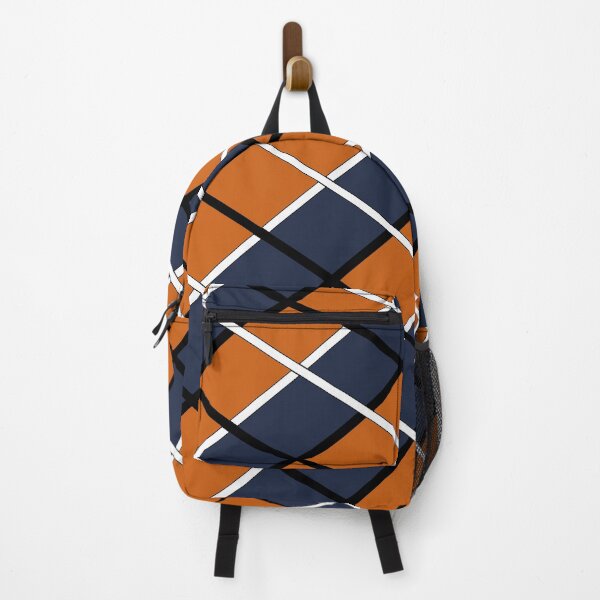 Item preview, Cool Navy Blue and Burnt Orange Checkered Geometric Pattern designed and sold by Geo  Artwork.