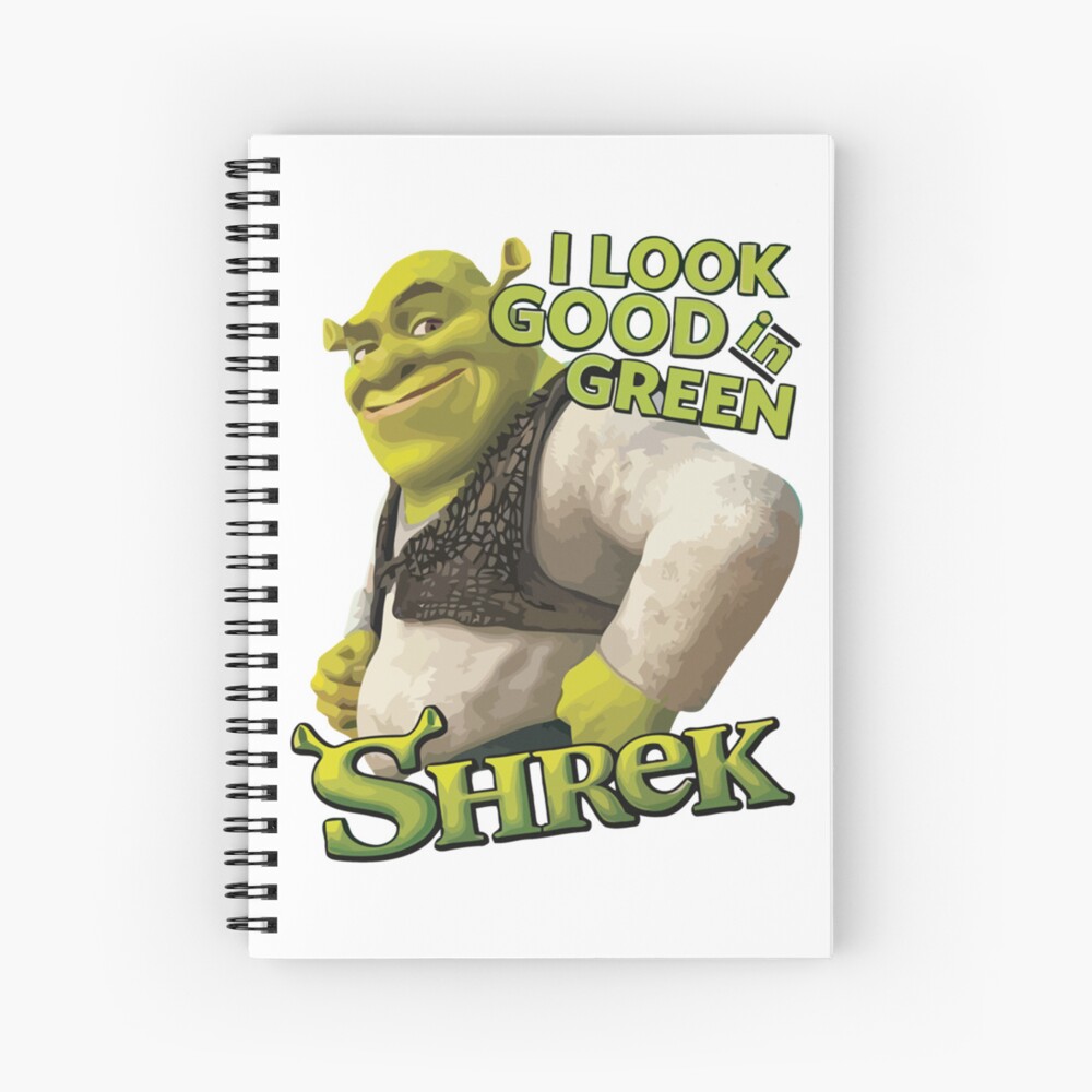 Sexy Shrek Shrek Meme Face Shrek Wazowski Spiral Notebook By Ooskiedesign Redbubble 1948