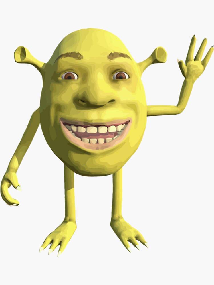 Shrek Wazowski Meme Stickers for Sale