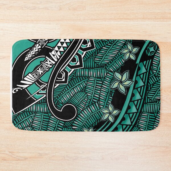 Item preview, Samoan - Polynesian - Hawaiian Tribal Emerald Ocean Artboard 2042 designed and sold by sunnthreads.