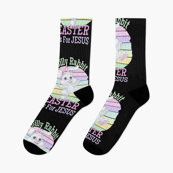Item preview, Silly Rabbit EASTER Is For JESUS, Funny Christian Pastel Vintage Sunset designed and sold by Sun Sand & Sea Art.