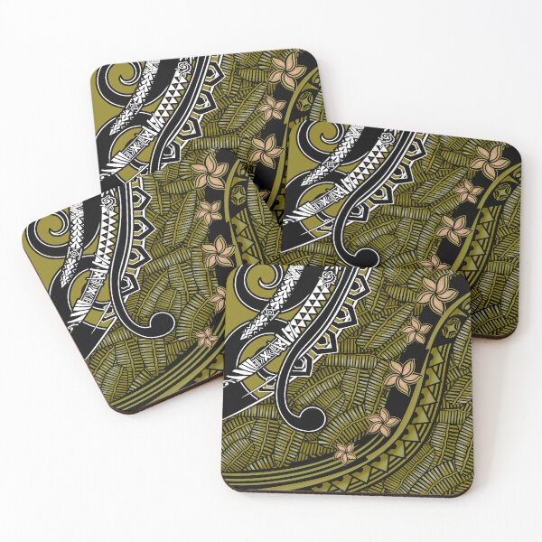 Item preview, Samoan - Polynesian - Hawaiian Golden Olive Tribal Artboard 2043 designed and sold by sunnthreads.