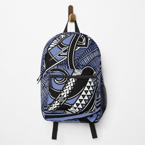 Item preview, Samoan - Polynesian - Hawaiian Slate Blue Tribal Artboard 2044 designed and sold by sunnthreads.