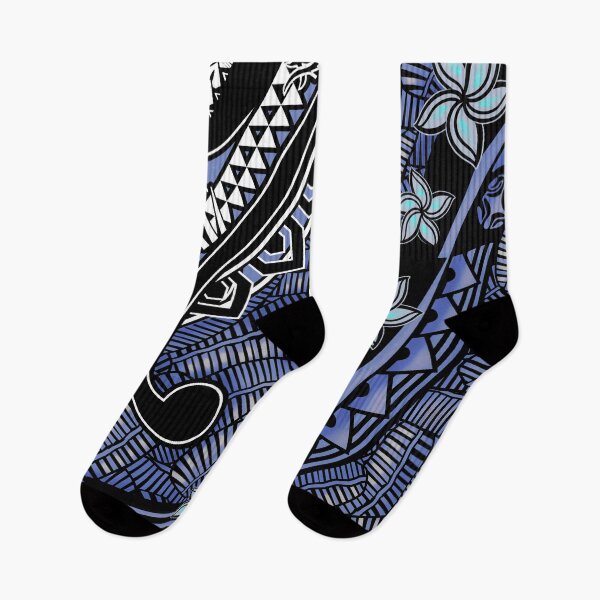 Item preview, Samoan - Polynesian - Hawaiian Slate Blue Tribal Artboard 2044 designed and sold by sunnthreads.