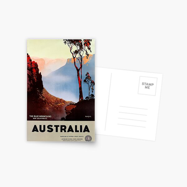 Item preview, Restored Vintage Australia New South Wales Travel Poster designed and sold by VintageLuxury.