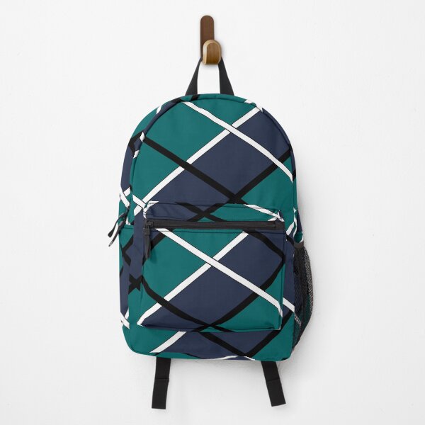 Item preview, Cool Navy and Teal Checkered Geometric Pattern designed and sold by Geo Artwork.