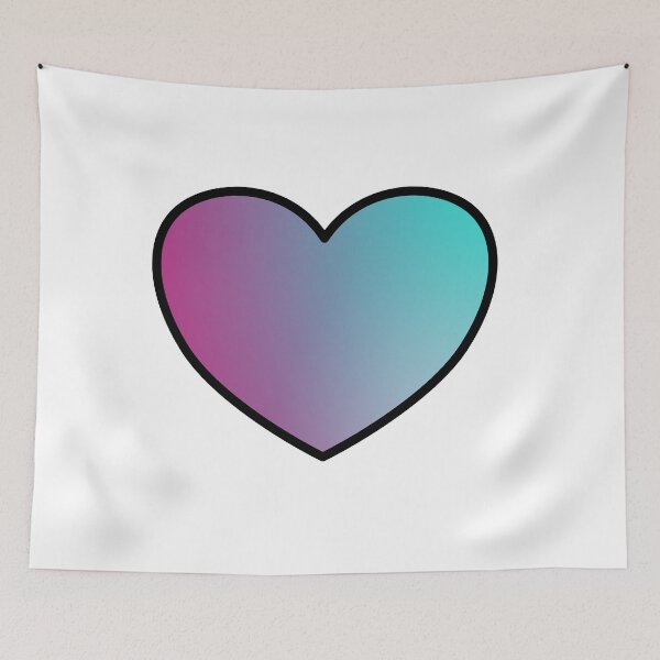 Item preview, Fluorescent heart - Purple and blue designed and sold by Inspirationmotivation.