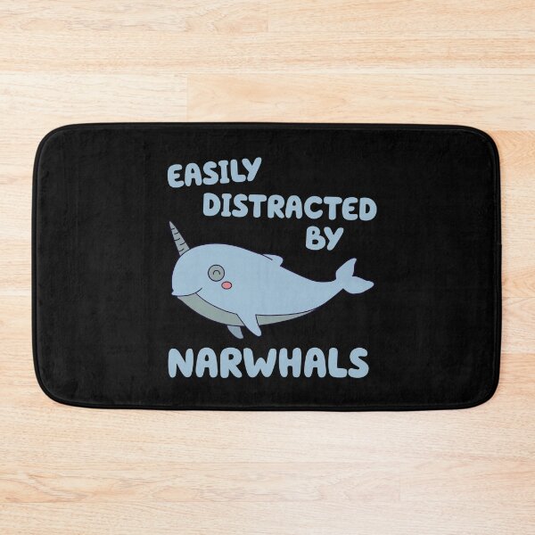Item preview, Easily Distracted By Narwhals - Cute designed and sold by Cedroad Shirts.