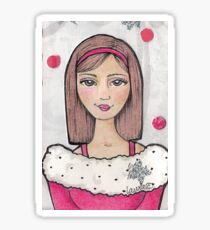 Teen Scene - Snow Girl Sticker