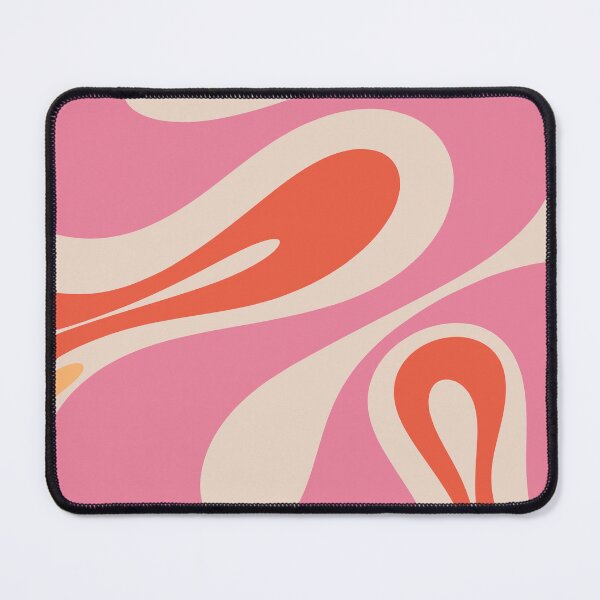 Item preview, Mellow Flow Retro 60s 70s Abstract Pattern Pink Orange designed and sold by kierkegaard.