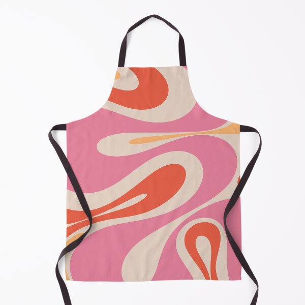 Item preview, Mellow Flow Retro 60s 70s Abstract Pattern Pink Orange designed and sold by kierkegaard.