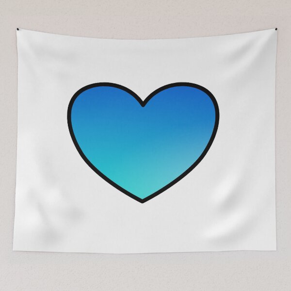 Item preview, Fluorescent Heart - Blue designed and sold by Inspirationmotivation.