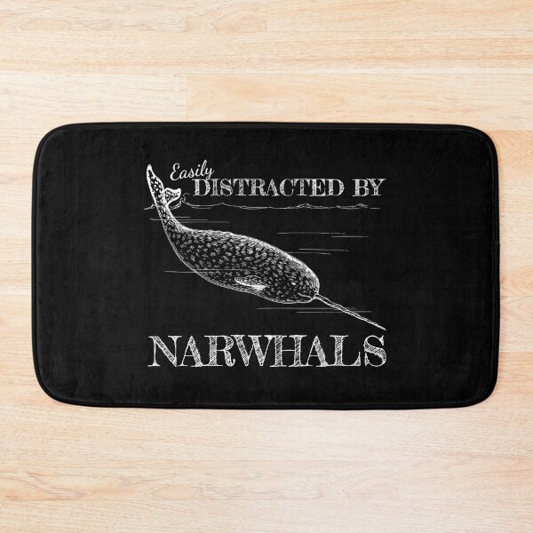 Item preview, Easily Distracted By Narwhals - Funny designed and sold by Cedroad Shirts.