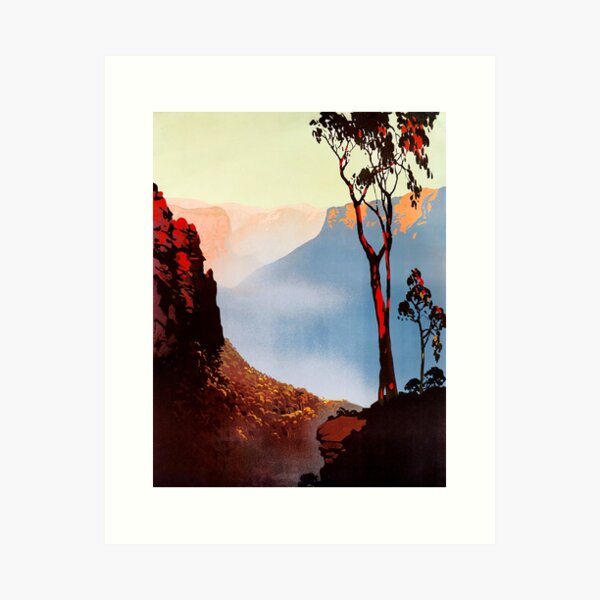 Item preview, Restored Vintage Australia Travel Poster Artwork with No Text designed and sold by VintageLuxury.