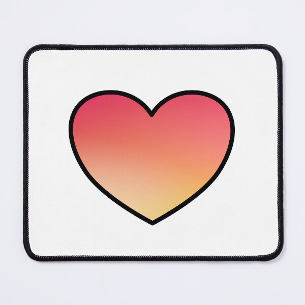 Item preview, Fluorescent heart - yellow and peach designed and sold by Inspirationmotivation.