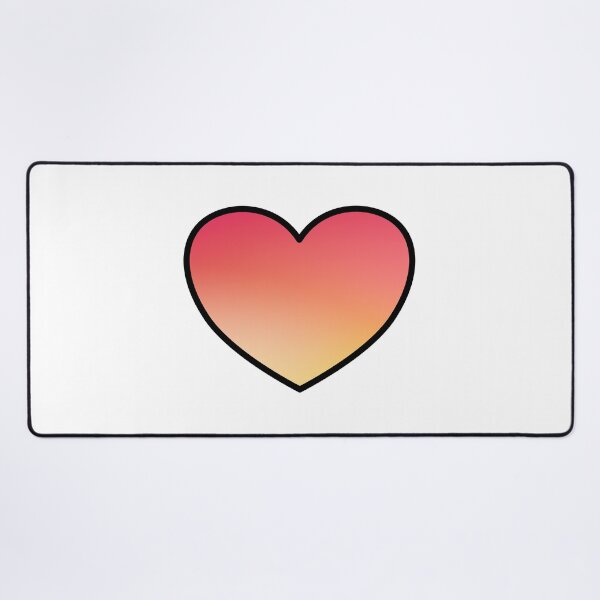 Item preview, Fluorescent heart - yellow and peach designed and sold by Inspirationmotivation.