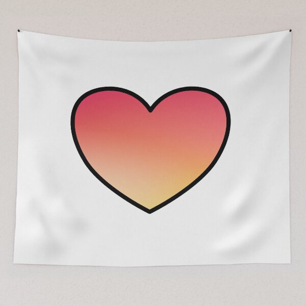 Item preview, Fluorescent heart - yellow and peach designed and sold by Inspirationmotivation.