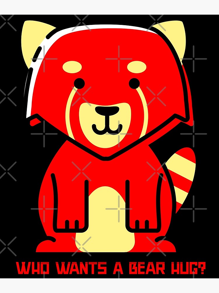 Who Wants A Bear Hug Red Panda Turning Red 4town Photographic Print By Celiobydesign 9902