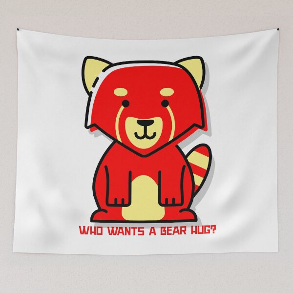 Item preview, Who wants a bear hug? Red Panda , Turning Red, 4town, designed and sold by CelioByDesign.