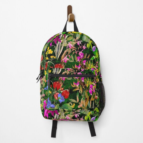 Item preview, Floral blooms and flowers exotic garden, roses and flowers, botanical pattern, flowers illustration, plants pattern, dark green floral designed and sold by ZeinabTaha.