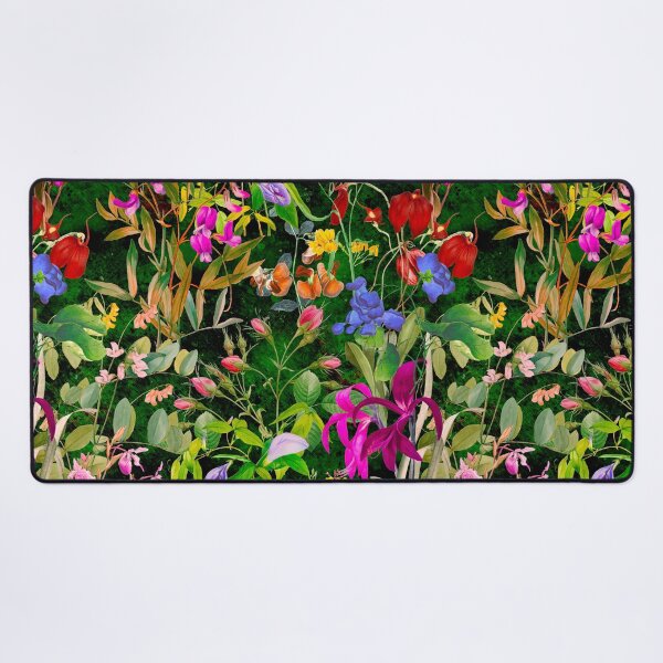 Item preview, Floral blooms and flowers exotic garden, roses and flowers, botanical pattern, flowers illustration, plants pattern, dark green floral designed and sold by ZeinabTaha.