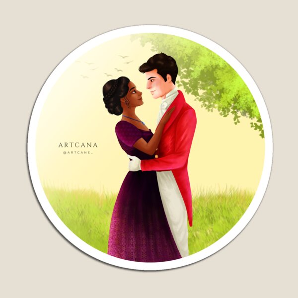 Aperçu de l'œuvre Série Bridgerton : Le vicomte qui m’aimait – Kate Sharma et Anthony Bridgerton (FanArt) créée et vendue par artcan3.