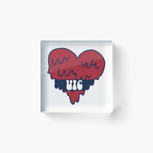 Item preview, UIC University of Illinois Chicago Heart designed and sold by kkosmicki.