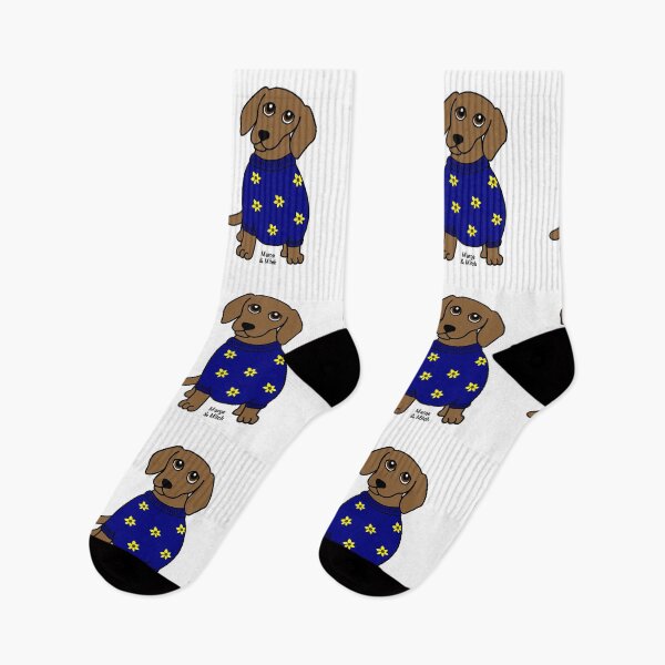 Item preview, Cute Dachshund Sausage Dog with Flowers Jumper designed and sold by Scat the cat.