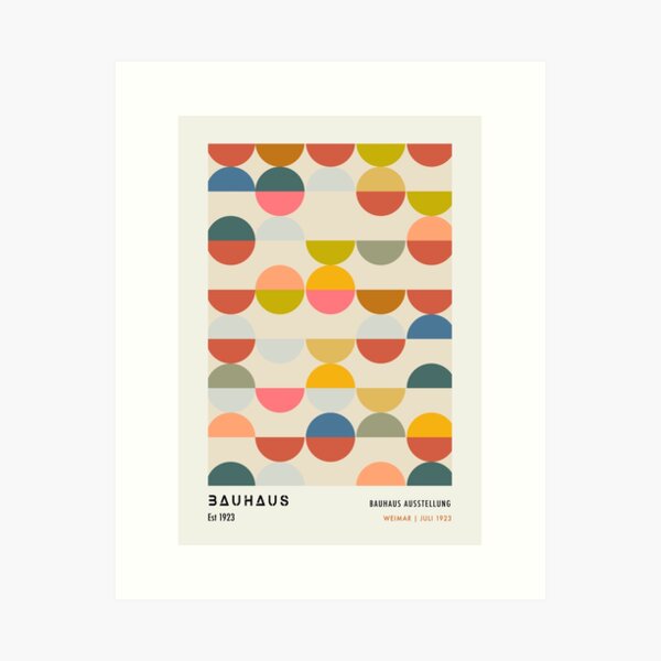 Item preview, Bauhaus Multicolour Circles designed and sold by NicolJay.