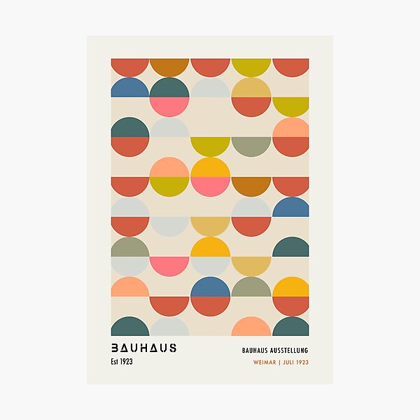 Item preview, Bauhaus Multicolour Circles designed and sold by NicolJay.