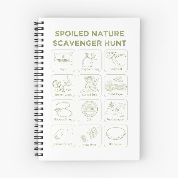 Item preview, Spoiled Nature Scavenger Hunt for Hiking Trail designed and sold by Calico Forest.
